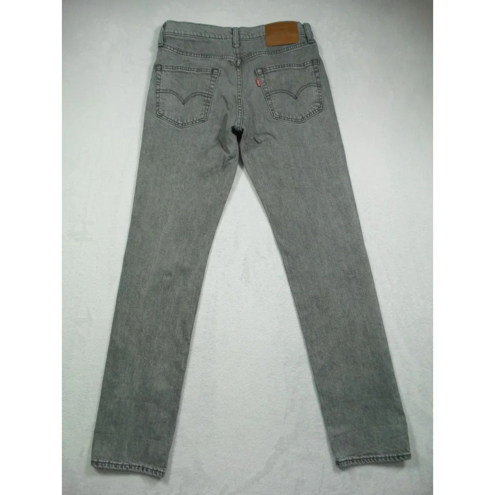 Levis Premium 511 Jeans Mens Size 30 x 32 Gray Denim‎ Slim Fit Straight Stretch
